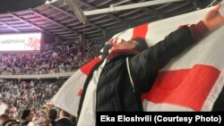 ეკა ელოშვილი საქართველოს ნაკრების გამარჯვების შემდეგ
