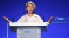 Președinta Comisiei Europene, Ursula von der Leyen, în prima zi a Conferinței de redresare a Ucrainei (URC) de la Londra, Marea Britanie, 21 iunie 2023.