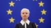 Юлия Навальная во время выступления в Европейском парламенте в Страсбурге, Франция, 28 февраля 2024 года. 