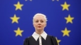 FRANCE - Yulia Navalnaya, the widow of Alexei Navalny, the Russian opposition leader who died in a prison camp, looks on during the day she addresses the European Parliament, in Strasbourg, France February 28, 2024
