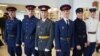 Курсанты інстытуту МУС у Магілёвеў форме НКВД. 2023 год. Ілюстрацыйнае фота. 
