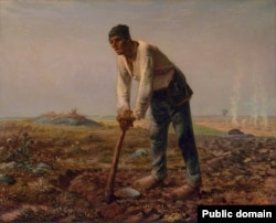 Жан-Франсуа Міле, «Чалавек з матыкай» (1862)