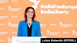 Сьпікерка літоўскага парлямэнту Вікторыя Чміліце-Нільсэн. Архіўнае фота