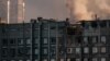 Capitala Ucrainei a fost din nou ținta unui atac rusesc devastator cu rachete și drone kamikaze/sinucigașe, Kiev, Ucraina, 17 octombrie 2022.
