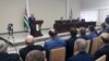 Речь президента Рауля Хаджимба была наиболее продолжительной и касалась весьма разных тем