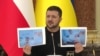 პრესკონფერენციაზე ზელენსკიმ თქვა, რომ მას გადასცეს ფოტოები, რომლებზეც ასახულია სააკაშვილის ამჟამინდელი მდგომარეობა.