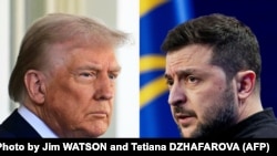 Претседателот на САД, Доналд Трамп и претседателот на Украина, Володимир Зеленски 