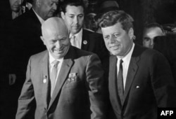 ნიკიტა ხრუშჩოვი და ჯონ კენედი, ავსტრია,1961 წ. 3 ივნისი