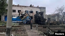 Depoul de la Odesa, după atacul rusesc din 2 octombrie 2025. 