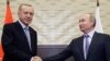Президент Турции Реджеп Тайип Эрдоган и президент России Владимир Путин в Сочи. 22 октября 2019 г.
