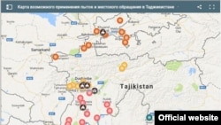 Тәжікстан: азаптау оқиғаларының картасы