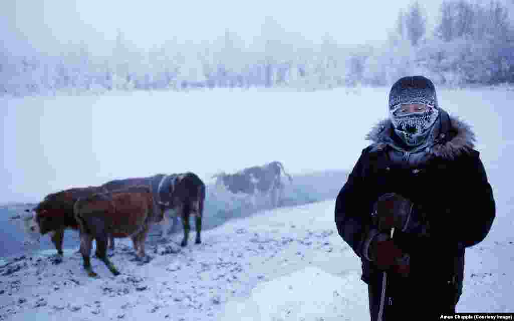 Аймякон у перакладзе зь якуцкай азначае «незамярзальная вада». Да гэтага ручаю, што не замярзае ўзімку, сьцягваюцца алені і свойская жывёла
