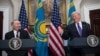 US - US President Donald Trump and his Kazakh counterpart Nursultan Nazarbayev/Nazarbaev at the White House in Washington 