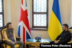 Президент Украины Владимир Зеленский и принцесса Анна в Киеве, Украина, 30 сентября 2025 года