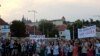 Антиправительственная демонстрация в Праге