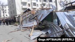 სტიქიის შედეგები გორში