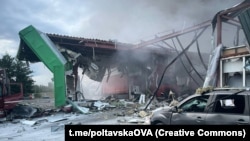 После одного из ударов в Полтавской области (архивное фото)