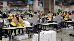 Подсчет голосов в Пенсильвании, США. 3 ноября 2020 года.