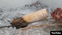 Думадан табылған хлор құйылған газ баллоны.