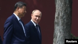 Си Цзиньпин и Владимир Путин в Пекине