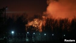 Пожар на территории колонии