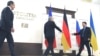 Сустрэча міністраў замежных спраў так званай «нармандзкай чацьвёркі» 29 лістапада ў Менску ў «Прэзыдэнт-гатэлі». Усе фота Пятра Аўдзеева.