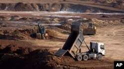 Карьер по добыче ильменита, Кировоград, Украина, 12 февраля 2025 года