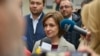 მაია სანდუ საარჩევნო უბანზე. მოლდოვა. 2024 წლის 20 ოქტომბერი