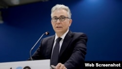 Старшыня Парлямэнцкай асамблеі Рады Эўропы Тэодарас Русопуляс. Архіўнае фота