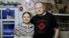 Алег Рудакоў і ягоная жонка Вольга. 28 студзеня 2021 году 