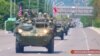 В ходе передислокации техники было сделано несколько остановок в центрах крупных городов страны