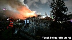 Илустрација - Фотографија од локација во Израел погодена од ирански ракети