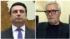 Armenia -Armenian parliament speaker Alen Simonian (left) and Andranik Kocharian, head of an ad hoc parliamentary commission. 