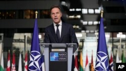 ნატოს გენერალური მდივანი მარკ რიუტე. ბრიუსელი, 28 ოქტომბერი, 2024.