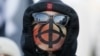 Участник "Русского марша" в Москве, 4 ноября 2014 года
